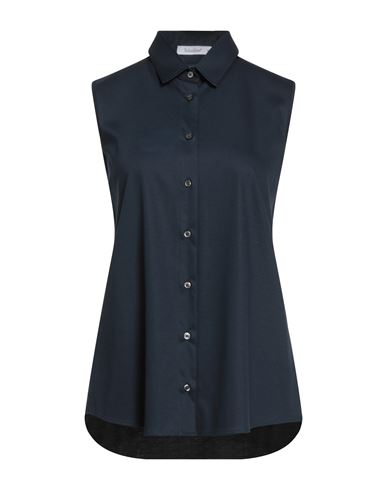 Soluzione® Soluzione Woman Shirt Midnight Blue Size 14 Cotton In Blue