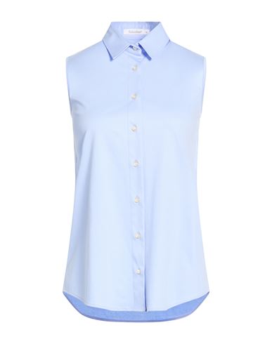 Soluzione® Soluzione Woman Shirt Sky Blue Size 8 Cotton In Blue