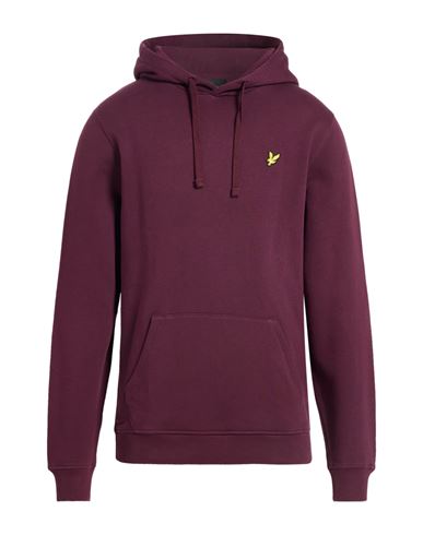 Lyle & Scott Man Sweatshirt Burgundy Size L Cotton In Burgundy
