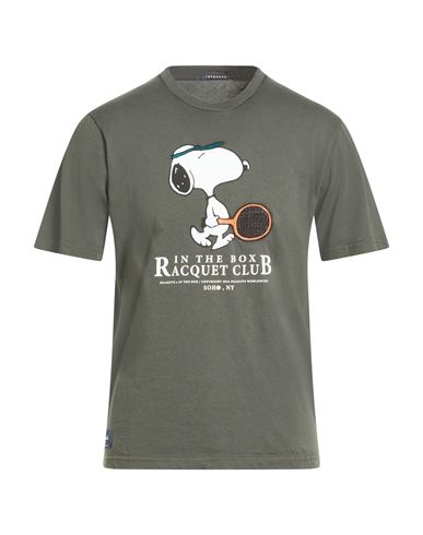 In The Box Peanuts X  Man T-shirt Military Green Size L Cotton In Green