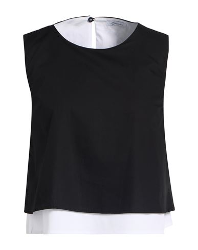 Brizzi Woman Top Black Size L Cotton In Black