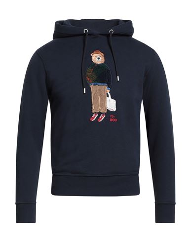 In The Box Man Sweatshirt Navy Size S Cotton In Blue