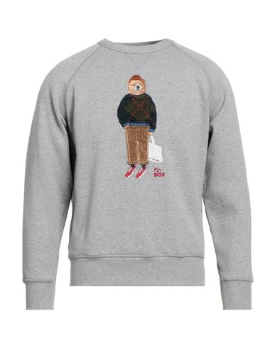 In The Box Man Sweatshirt Grey Size L Cotton In Gray
