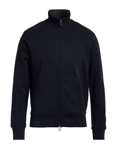 Emporio Armani Man Sweatshirt Midnight Blue Size L Cotton, Polyester, Elastane In Blue