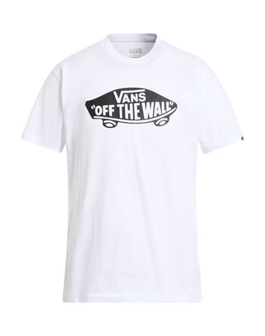Vans Man T-shirt White Size S Cotton In White