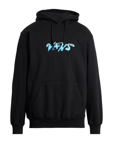 Vans Man Sweatshirt Black Size M Cotton, Polyester In Black