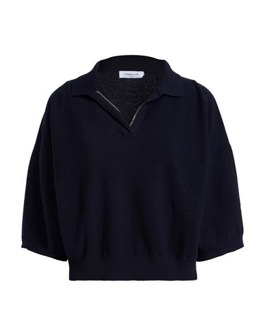 Fabiana Filippi Woman Sweater Midnight Blue Size 6 Virgin Wool, Cotton, Ecobrass In Blue