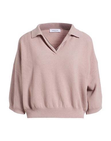 Fabiana Filippi Woman Sweater Blush Size 4 Virgin Wool, Cotton, Ecobrass In Pink