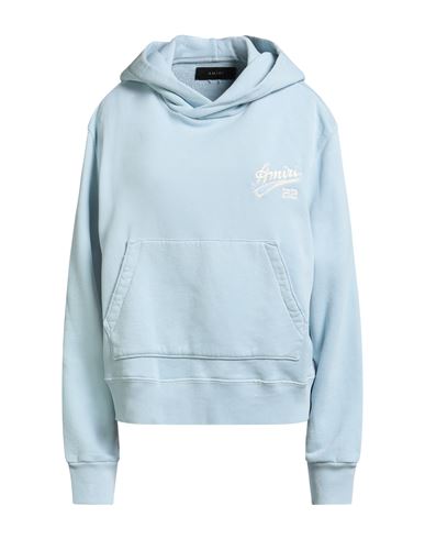 Amiri Woman Sweatshirt Light Blue Size L Cotton In Blue