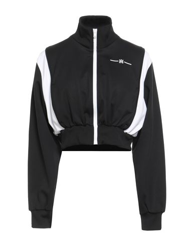 Amiri Woman Sweatshirt Black Size L Polyester, Cotton