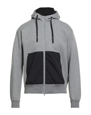 Herno Man Sweatshirt Grey Size 44 Cotton, Polyester In Gray