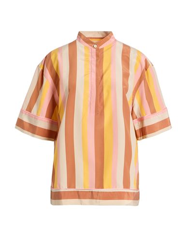 Drumohr Woman Top Pink Size 8 Silk, Polyamide In Orange