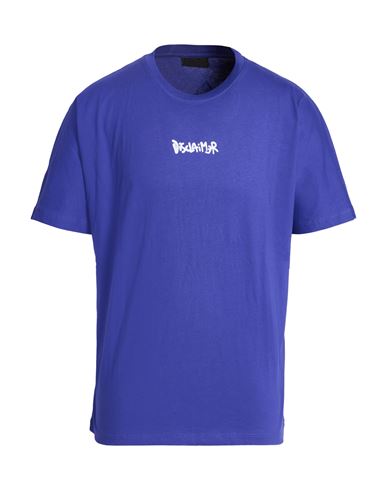 Disclaimer Man T-shirt Purple Size Xl Cotton In Blue