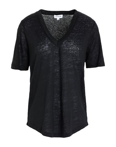 Neeve Woman T-shirt Black Size S Linen In Black