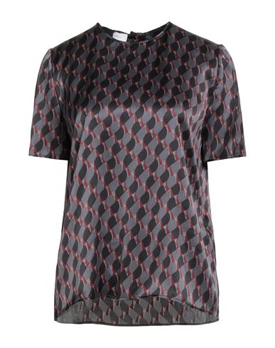 Eleventy Woman Top Grey Size 2 Silk In Gray