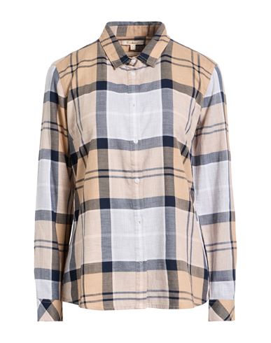Barbour Woman Shirt Sand Size 6 Cotton In Multi