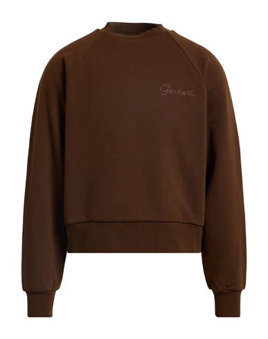 Garment Workshop Man Sweatshirt Brown Size S Cotton