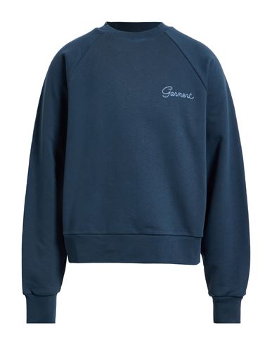 Garment Workshop Man Sweatshirt Navy Size M Cotton In Blue