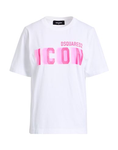 Dsquared2 Icon Woman T-shirt White Size M Cotton In White