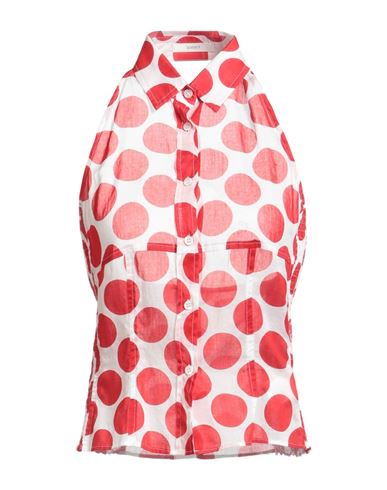 Seventy Venezia Woman Shirt Red Size 6 Cotton In Red