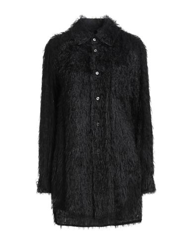 Comme Des Garçons Textured Long-sleeve Shirt In Black