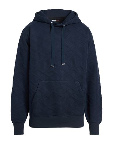 Tommy Hilfiger Man Sweatshirt Midnight Blue Size S Polyester, Cotton In Blue
