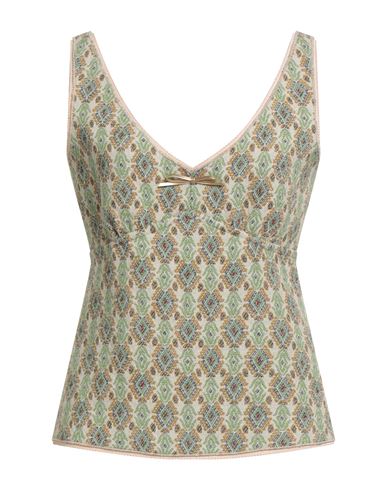 N°21 Woman Top Light Green Size 4 Virgin Wool In Green