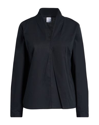 Emily Van Den Bergh Woman Top Black Size 16 Cotton, Elastane In Black