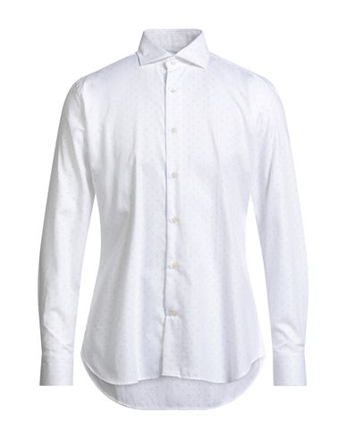 Guglielminotti Man Shirt White Size 17 ½ Cotton In White