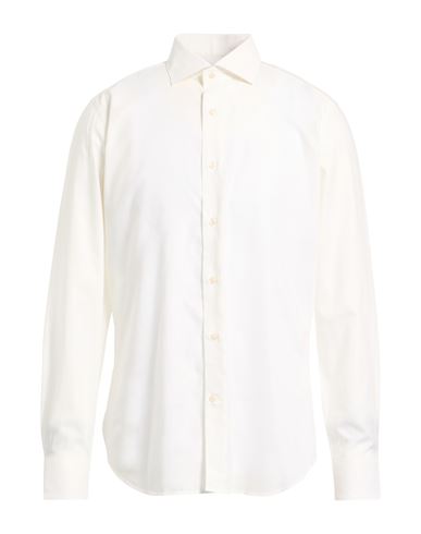 Guglielminotti Man Shirt White Size 17 ½ Cotton, Viscose In White