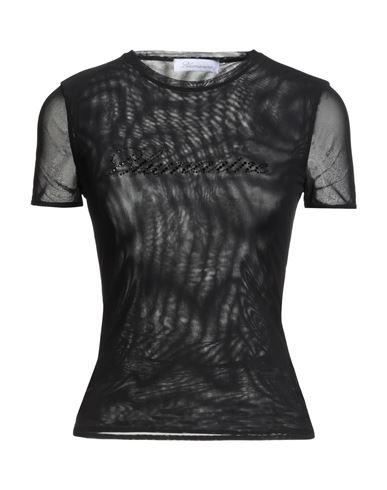 Blumarine Woman Top Black Size S Polyamide, Elastane In Black