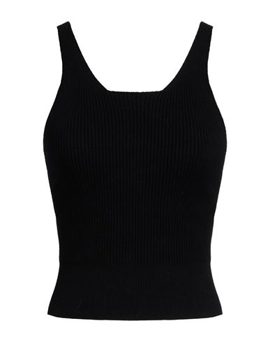 Iceberg Woman Top Black Size M Viscose, Polybutylene In Black
