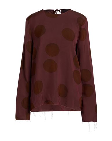 Uma Wang Woman Top Burgundy Size M Viscose In Brown