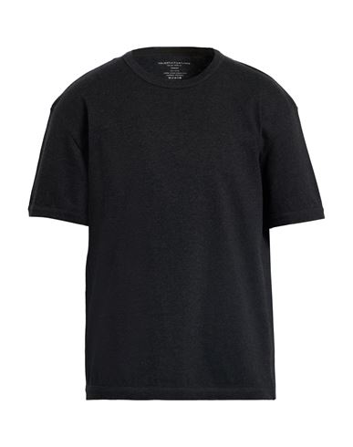 Majestic Filatures Man T-shirt Charcoal Size M Organic Cotton In Black