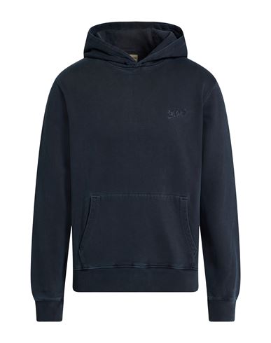 Woolrich Man Sweatshirt Navy Size Xl Cotton In Blue