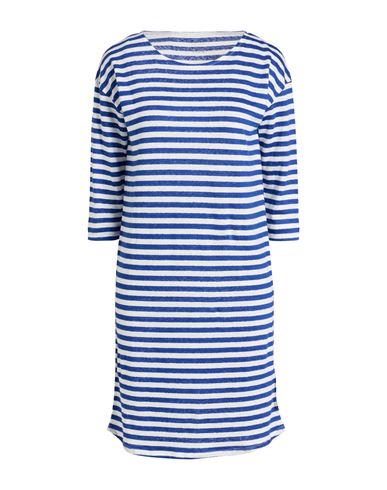 Majestic Filatures Woman Mini Dress Blue Size 1 Linen, Elastane In Blue