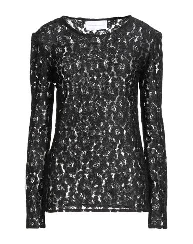 Alessandra Gallo Woman Top Black Size 10 Polyester In Black
