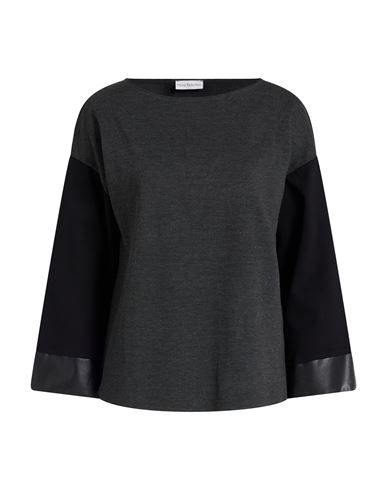 Maria Bellentani Woman T-shirt Black Size 4 Viscose, Polyamide, Elastane, Polyester, Polyurethane In Black