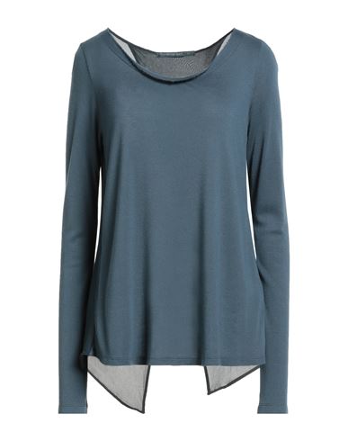 Transit Par-such Woman T-shirt Slate Blue Size 3 Viscose, Elastane In Blue