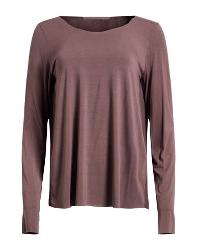 Transit Par-such Woman T-shirt Light Brown Size 4 Viscose, Elastane In Multi