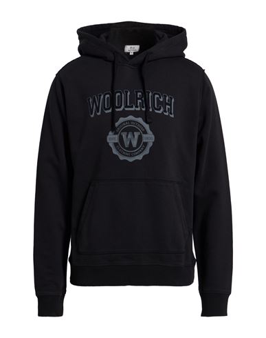 Woolrich Man Sweatshirt Black Size L Cotton In Black