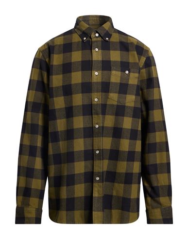 Woolrich Archive Man Shirt Military Green Size L Cotton In Green