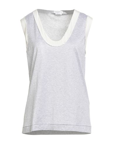 Ballantyne Woman Tank Top Grey Size 6 Cotton