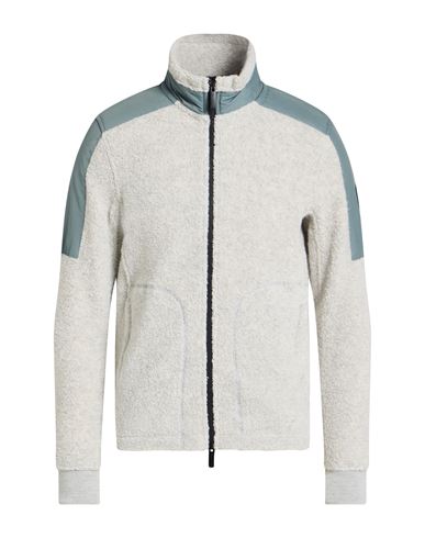 Woolrich Man Sweatshirt Light Grey Size L Wool, Polyamide, Polyester, Cotton In Gray