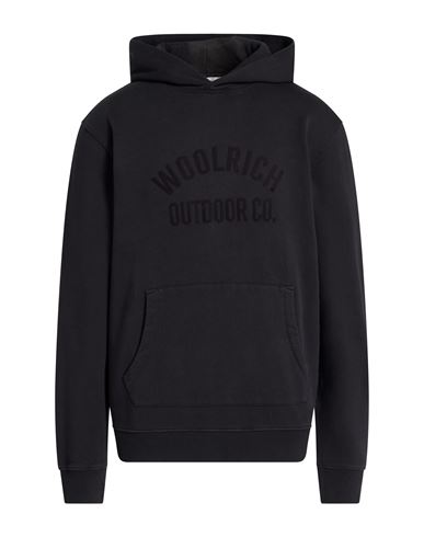 Woolrich Man Sweatshirt Black Size L Cotton In Black