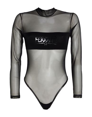 Chiara Ferragni Woman Bodysuit Black Size S Polyamide, Elastane In Black