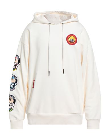 Iceberg Man Sweatshirt Ivory Size Xl Cotton In White
