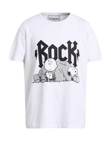 Iceberg Man T-shirt White Size 3xl Cotton In White