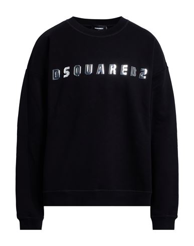 Dsquared2 Man Sweatshirt Black Size L Cotton In Black