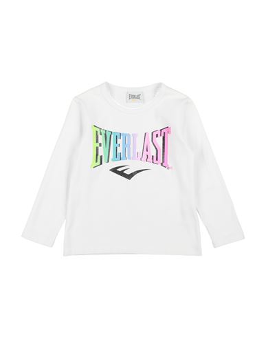 Everlast Toddler Girl T-shirt White Size 5 Cotton, Lycra In White